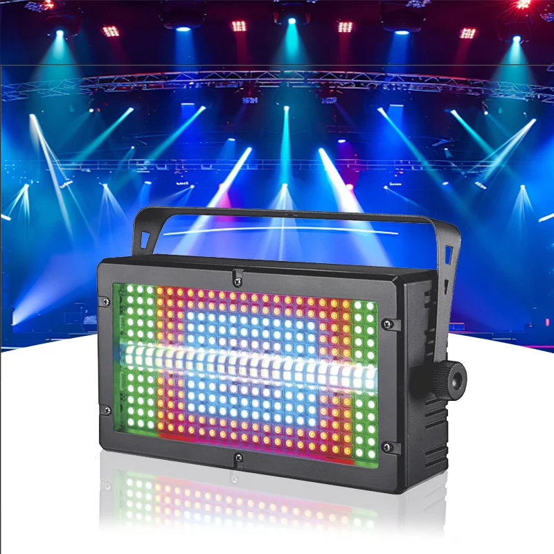 Wireless Controller With 60W Mini LED Strobe RGB 3in1 48 Partition DMX Super Bright Dj Wash Bar Strobe Stage Lighting Effects