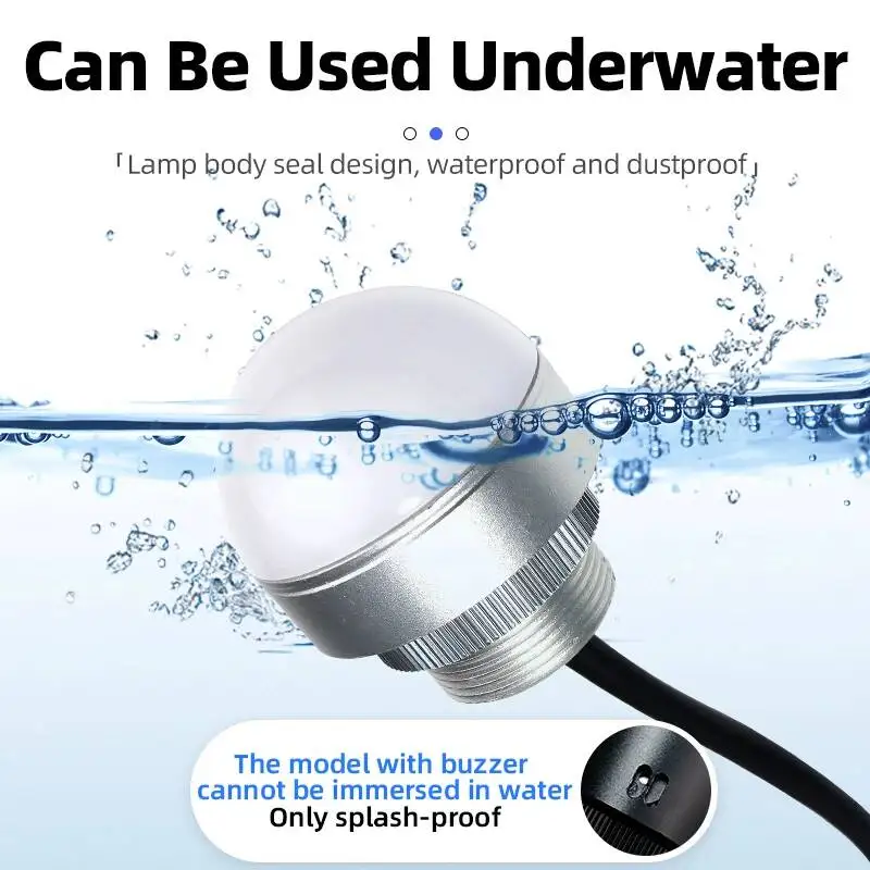 30/50/70mm Hemispherical Circular Three-color Alarm Indicator LED Metal Waterproof Buzzer 24V Machine Tool Signal Light