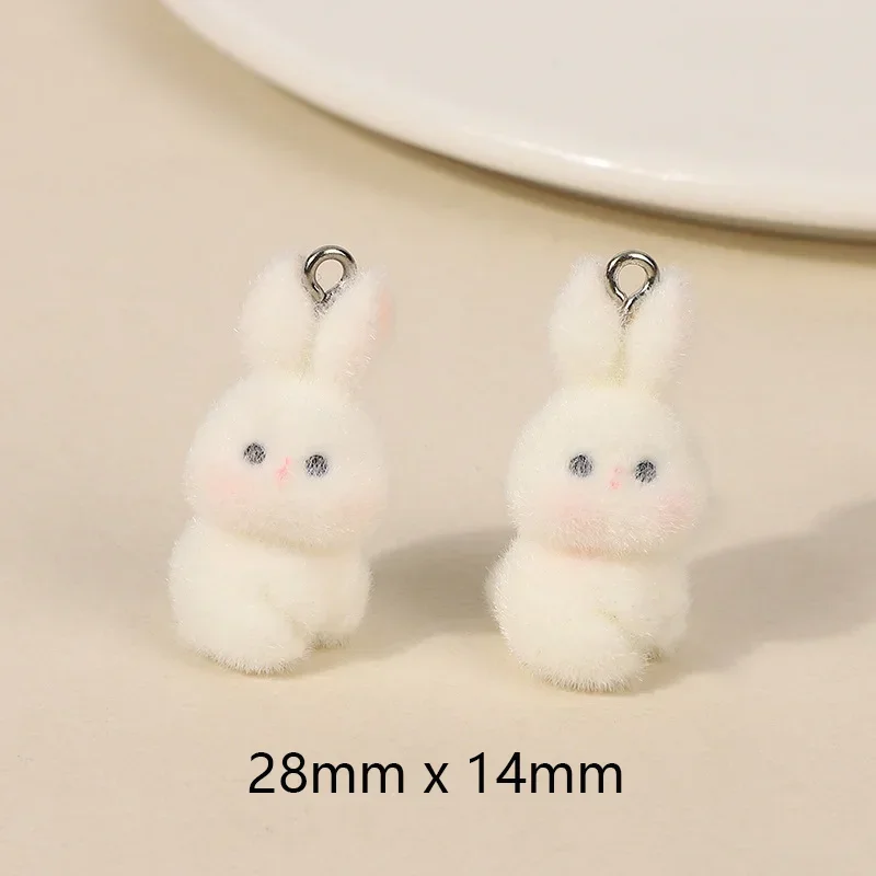 

10Pcs 3D Flocking Resin Charms Cute Sea Otter Yellow Chickeny Gifts