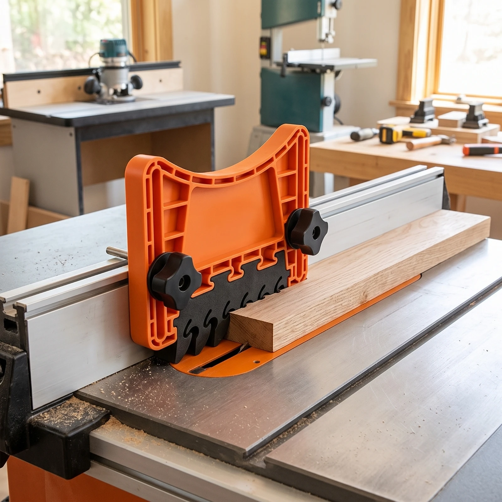Feather Board with Mounting Hardware Secure Featherboard Feather Board Adjustable Table Saw Featherboard Rigid for Woodworkers