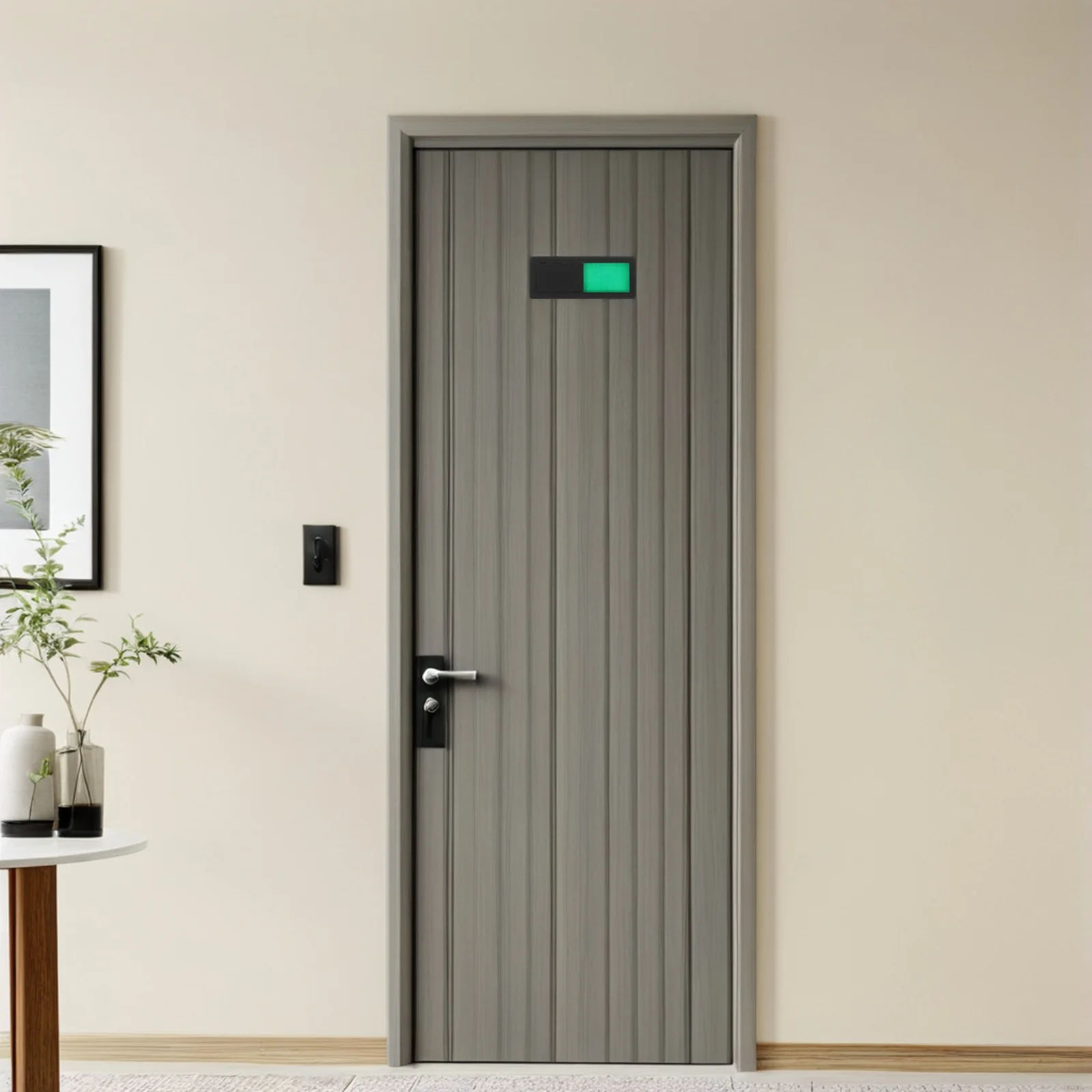 

2pcs Door Vacant Occupied Signboard For Bathroom Toilet Privacy Slide Indicator Abs Self-Adhesive Restroom Door Signs