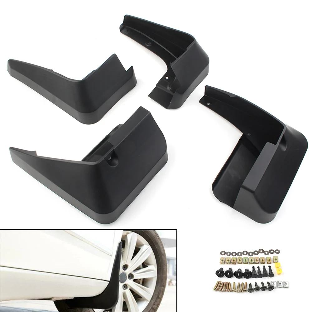 

ABS Black Car Mud Flaps Guards Fender Splash Mudguard Mudflap 4pcs For Subaru Forester 2013-2018