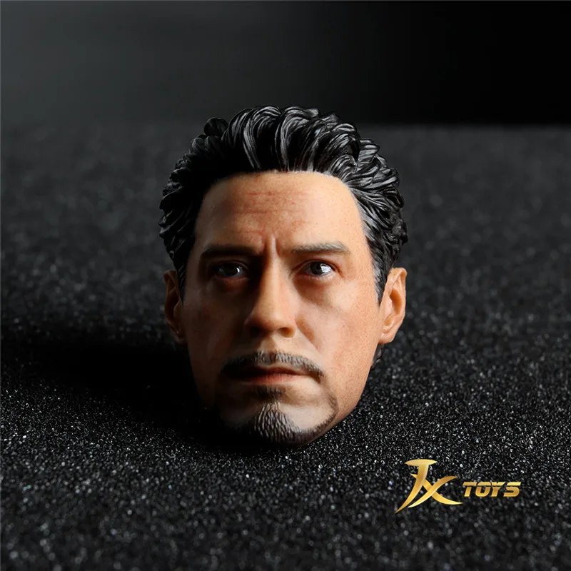 In Stock JXtoys 025 1/6 Scale Soldier Tony Head Sculpture Battle Damaged /Normal Version For 12 Inch Action Figure Male Body