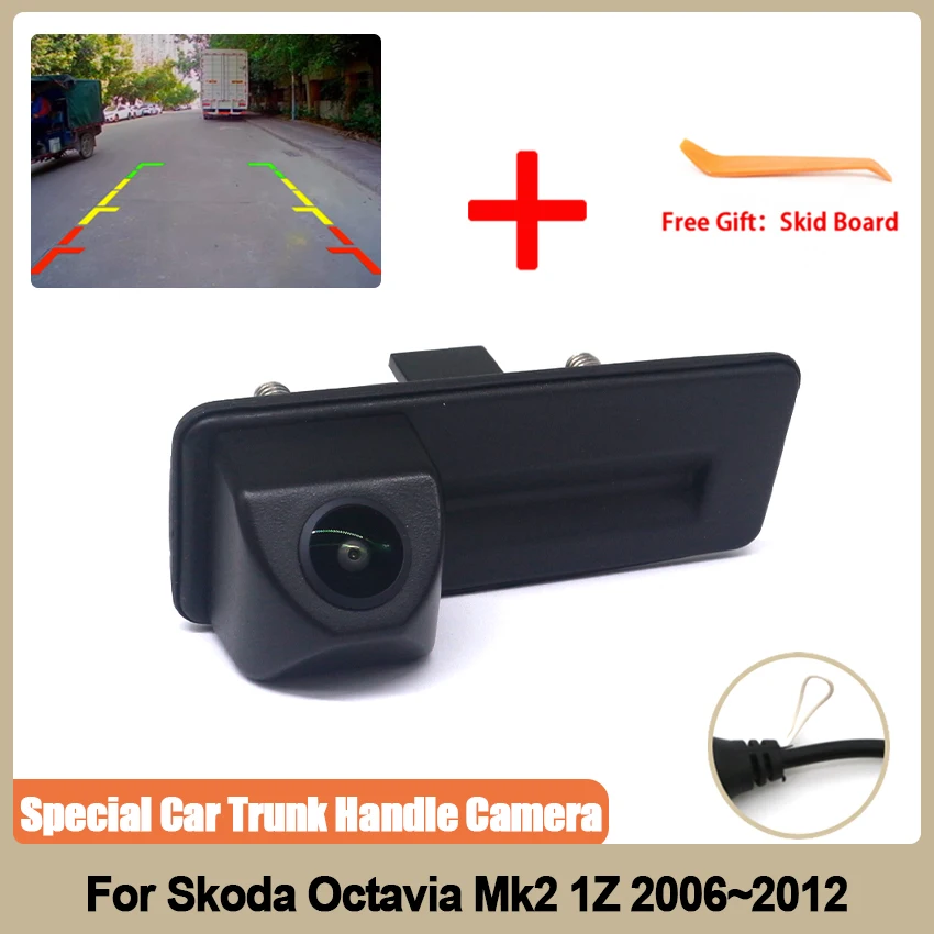 Car Trunk Handle camera CCD full HD Night Vision Rear View camera For Skoda Octavia Mk2 1Z 2006 2007 2008 2009 2010 2011 2012