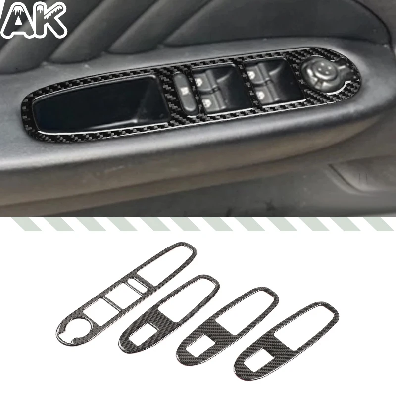 Para Alfa Romeo 159 Brera Spider 2004-2011, Adhesivo de Fibra de Carbono Suave para el Panel del Interruptor de Elevación de Ventanas, Accesorios Interiores para Automóvil, L/RHD
