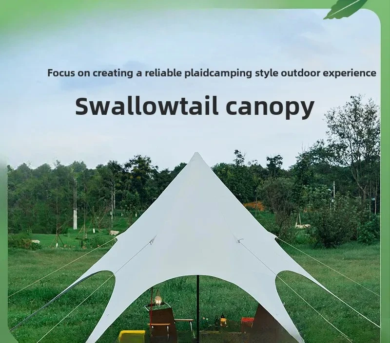 Outdoor Camping Camping Swallowtail Butterfly Canopy Waterproof
