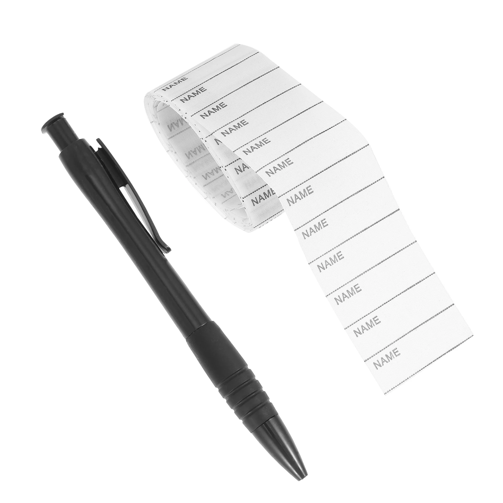 

200pcs White Washable Iron On Name Labels Garment Fabric Tags Cloth Sewable Clothing Markers For Kids Adults School Camp