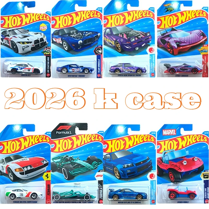 26K Modelos Metálicos Hot Wheels, Autos de Juguete de Marvel Spider, Ferrari, BMW, Mazda, Aston Martin, F1, Nissan Skyline GTR, Toyota Supra, Chevy, Regalos
