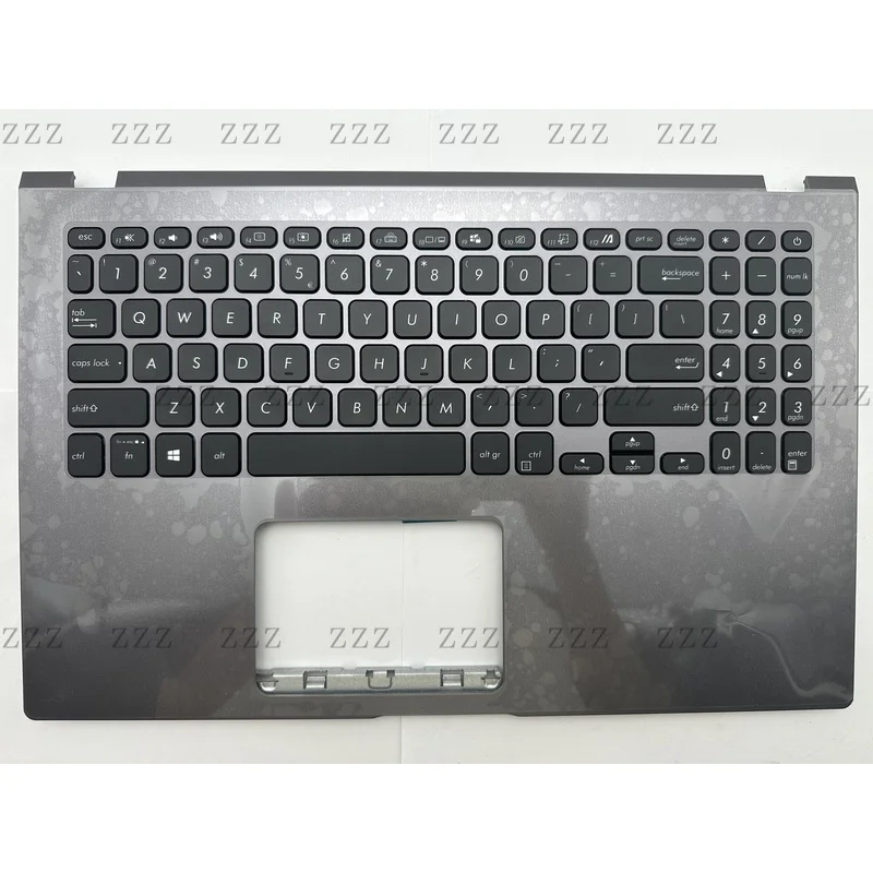 ZZ US Gray Palmrest with Backlit keyboard for Asus X509F X509D K509F K509U X509U