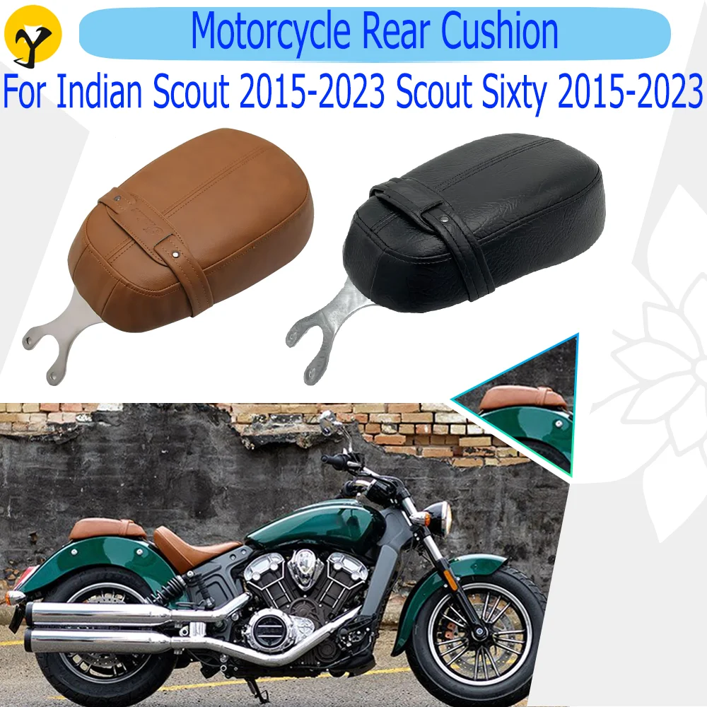 

Motorbike Rear Cushion Leather Rear Cushion Accessories Exterior Parts Black For Indian Scout 2015-2023 Scout Sixty 2015-2023
