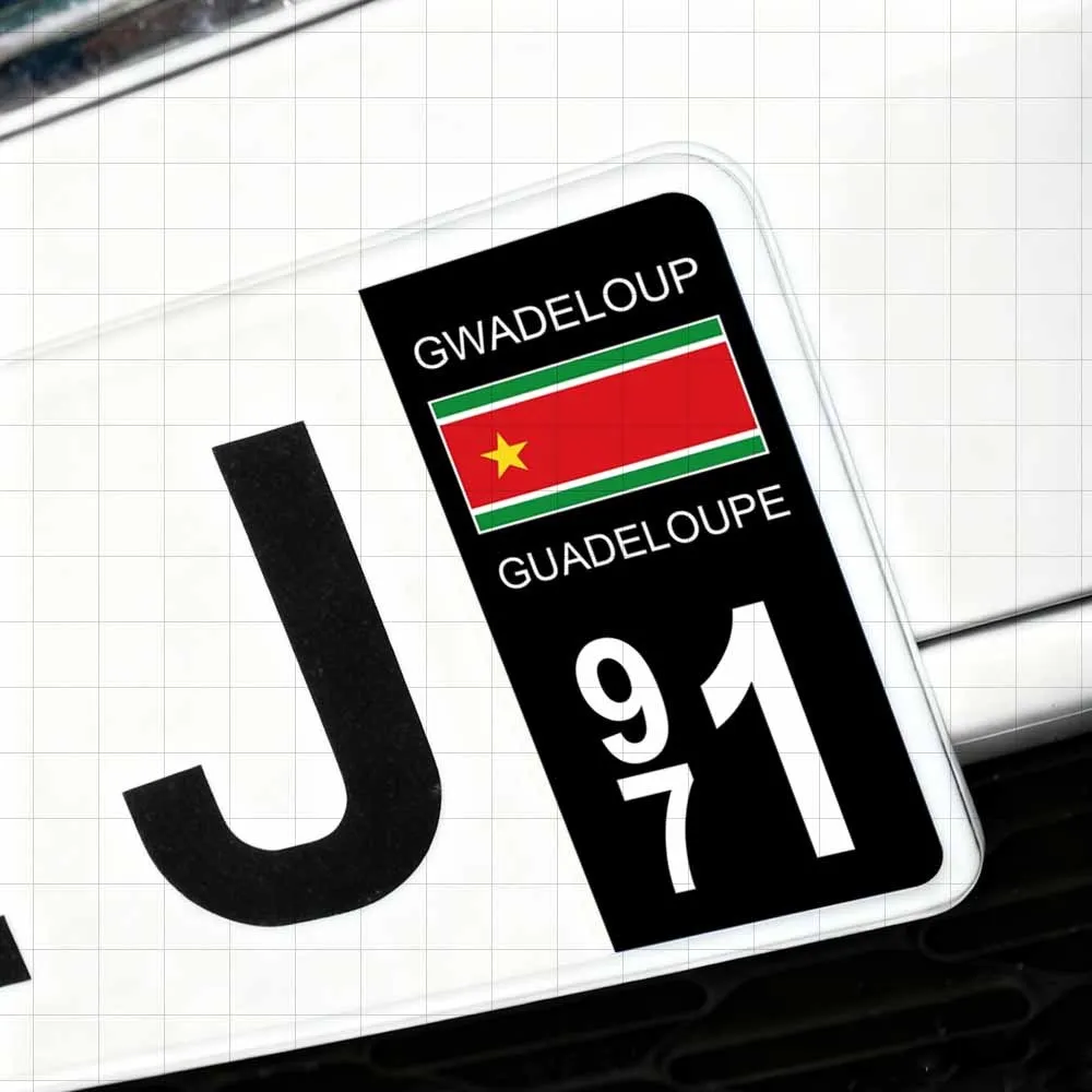 

Набор наклеек Guadeloupe 971, 2 шт./компл. - водонепроницаемые виниловые наклейки с флагом Гваделупы, подходят для автомобилей и мотоциклов