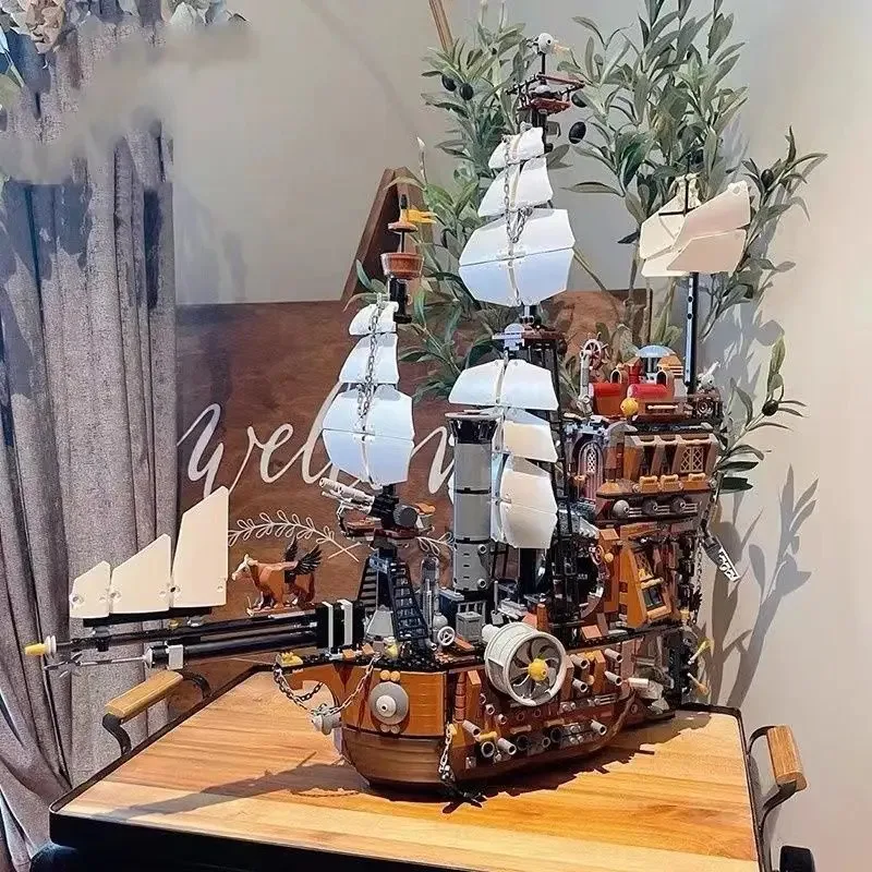 

Building Blocks Technical Pirate Ship Blocks Manatee Caribbean Adventure Barracuda Bay 70810 Model Blocks Toy Suitable for Child