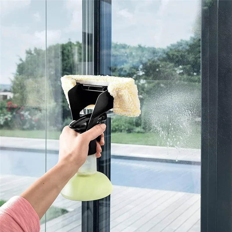 A02V-4PCS Spray Bottle & Window Pads Set For Karcher WV1 WV2 WV5 WV7 Replacement Parts For Window Glass Mirrors