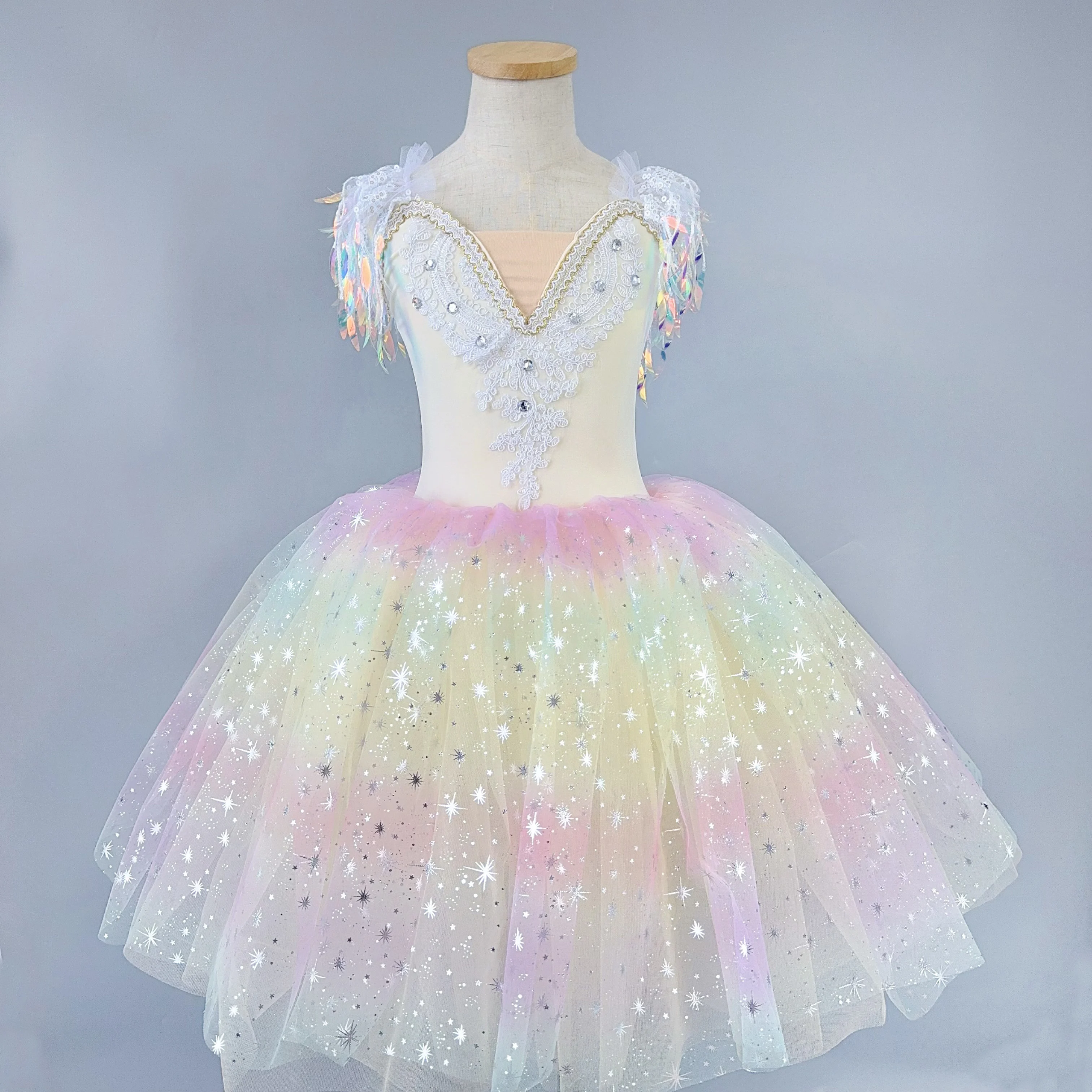 

Children Romantic Tutu Performance Dance Party Dress Kids Girls Ballet Tutu Modern Dance Costume Ballet Wear