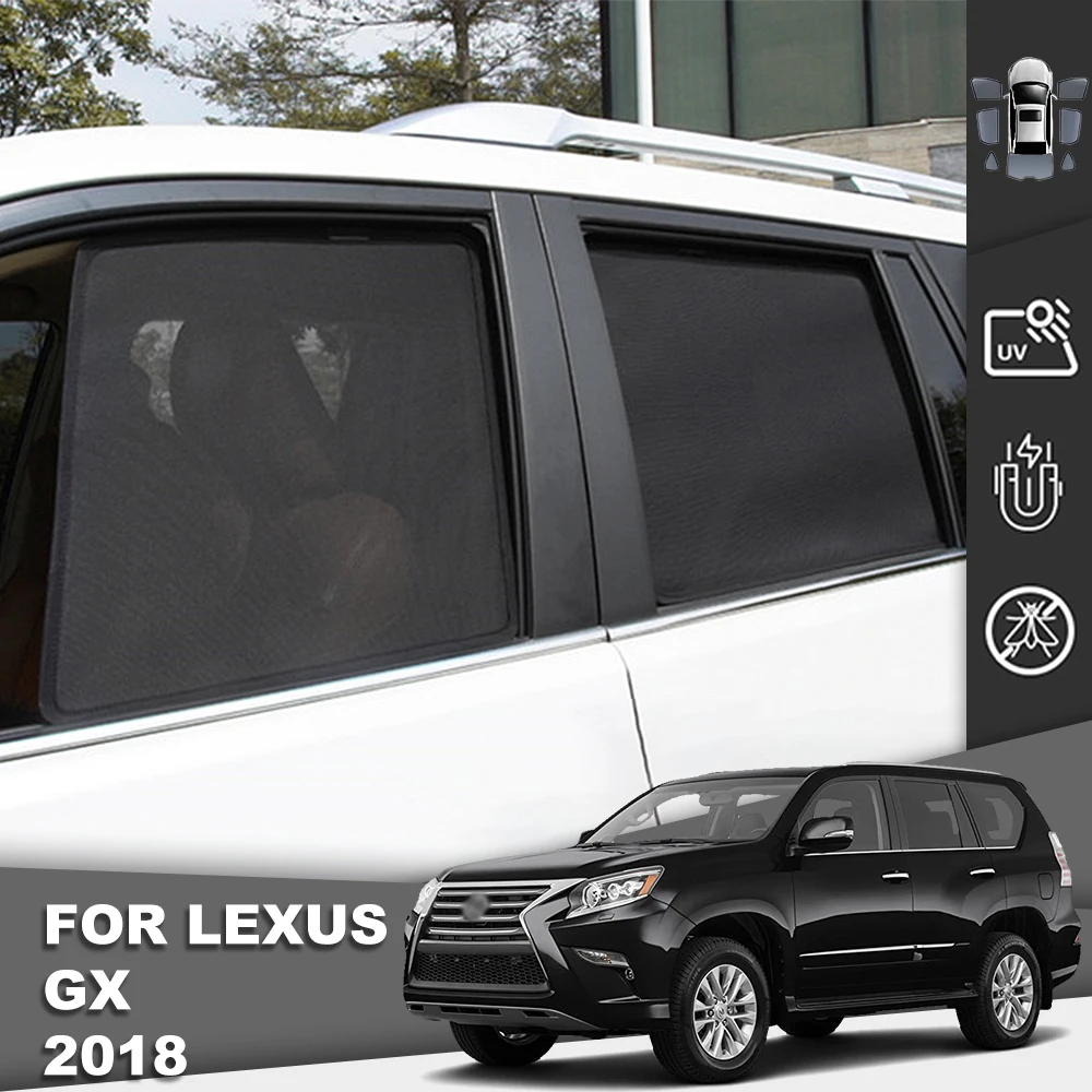 

For Lexus GX 460 J150 2009-2022 GX460 Magnetic Car Sunshade Front Windshield Mesh Curtain Baby Rear Side Window Sun Shade Shield