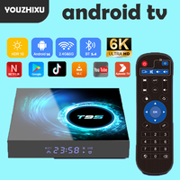Smart TV Box Android 14 T95 6K Allwinnerh616 Media Player Dual WiFi Bluetooth 5.4 with Remote Support Google Voice Set Top Box