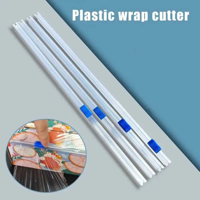 (BF06)Plastic Wrap Cutter With Sharp Sliding Blade Multiple Size Options Great For Home Kitchen Food Fresh Keeping