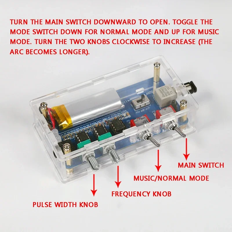 DIY Music Tesla Coil Sstc Finished High Frequency Generator Ignition Lightning Model Driver Board - Image 4