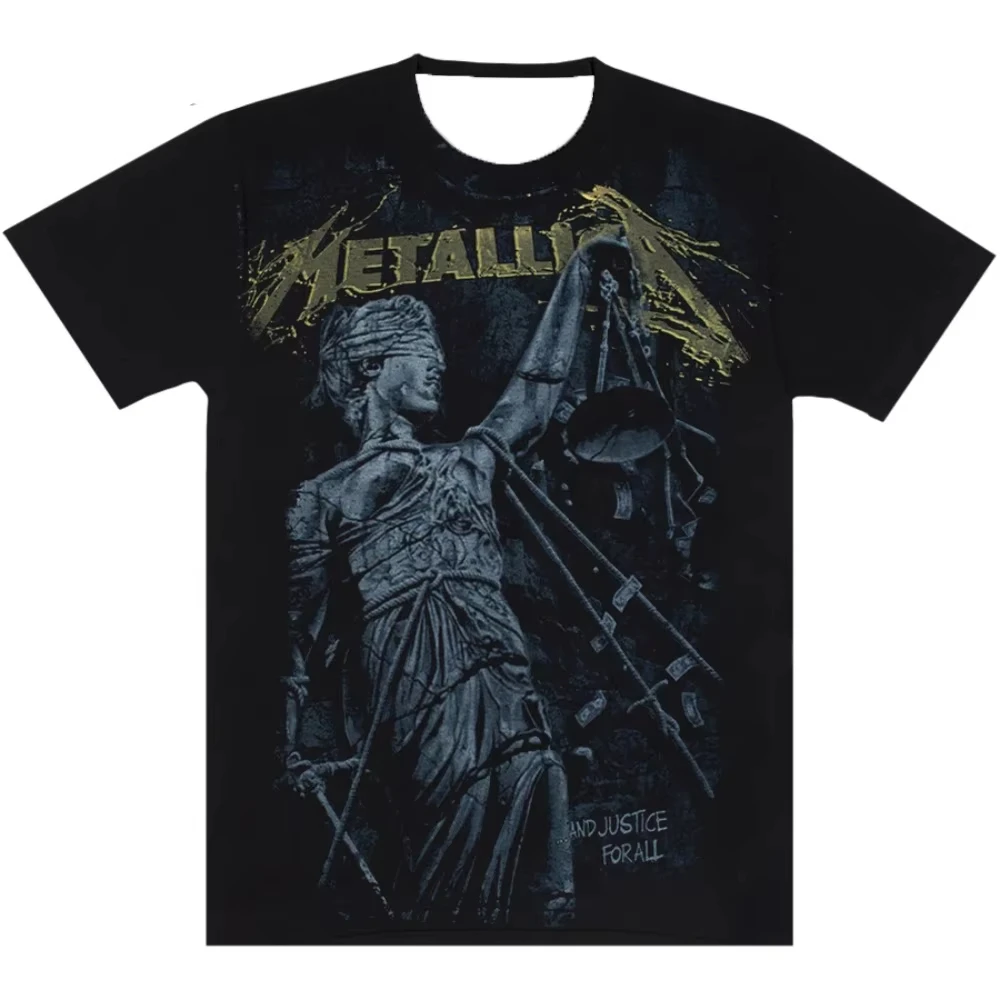 

2025 Summer Classic Retro Hip-hop Rock Short Sleeved T-shirt Casual T-shirt Women T-shirt Quick Drying Comfortable Breathable