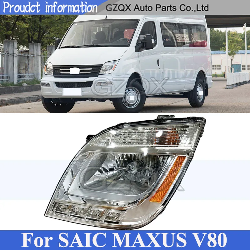 

CAPQX Front Bumper Head Light Head Lamp For SAIC MAXUS V80 Headlight Headlamp Front Turn Signal Light