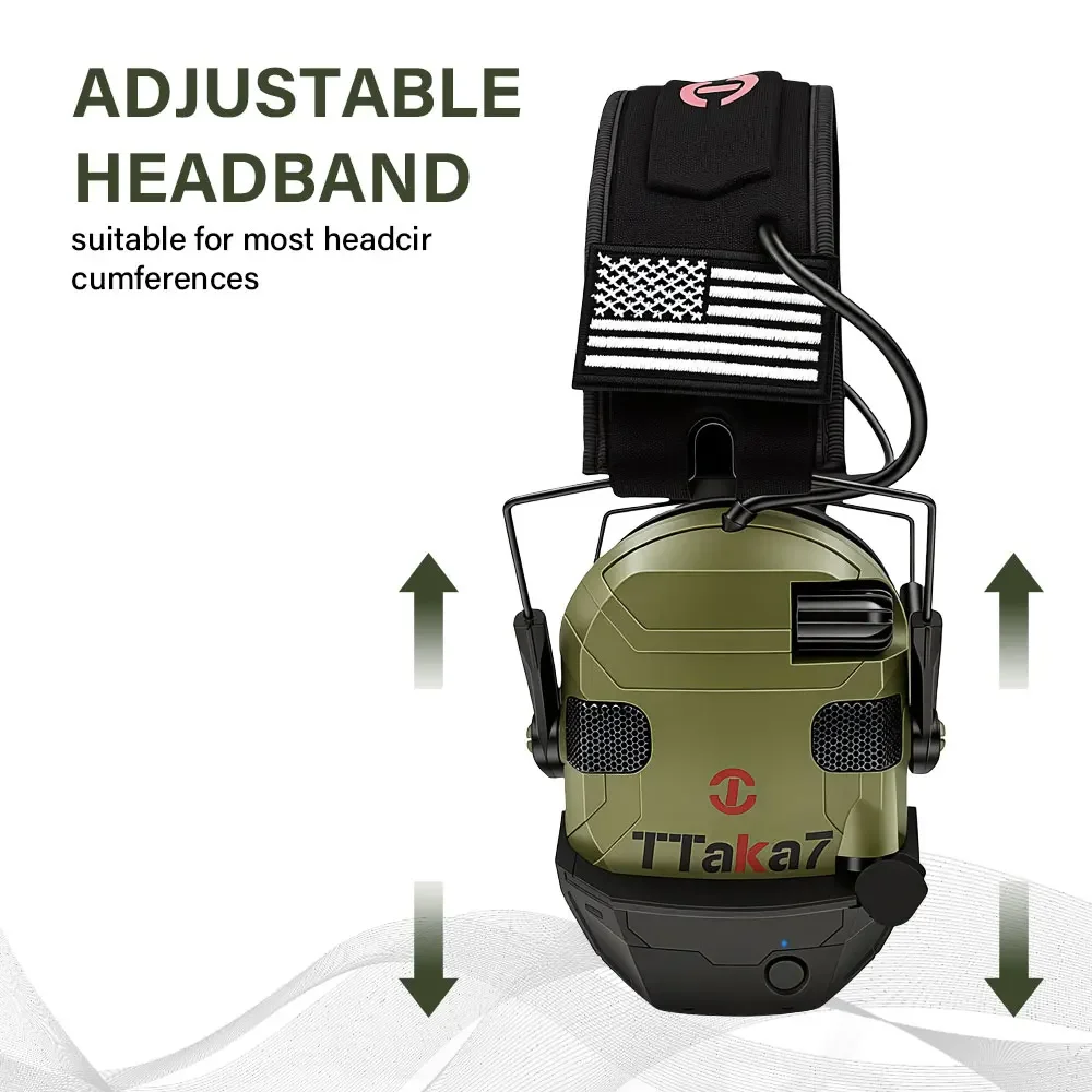 W1/W3 Headset Professional Noise Reduction with Wireless Bluetooth Tactical Active Anti-Noise Shooting Hearing Protector Earmuff