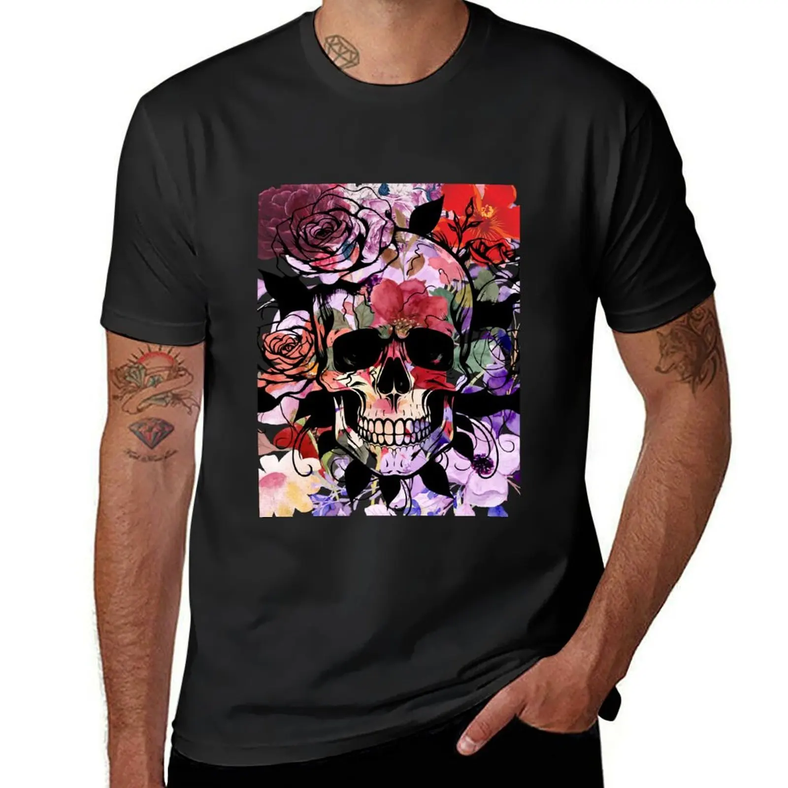 Floral Paradox T-Shirt anime clothes summer clothes heavyweights for a boy mens graphic t-shirts hip hop