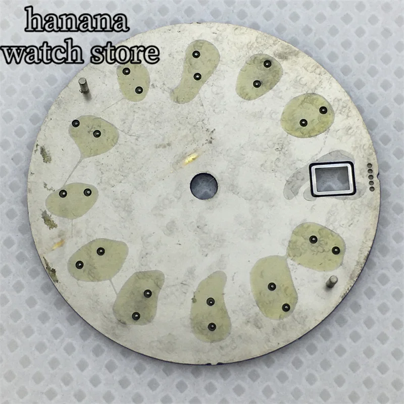 قرص ساعة BLIGER 29 ملم أزرق أخضر أسود مناسب لحركة NH35 NH36 أخضر مضيء