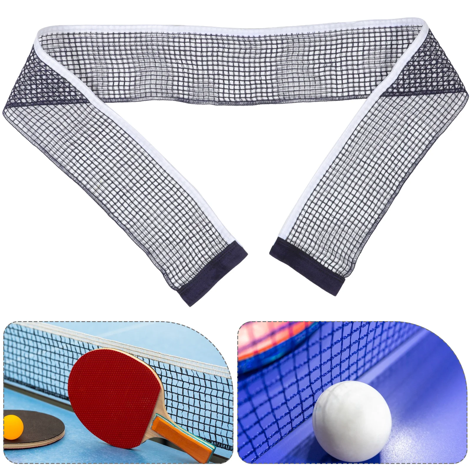 

1pc Table Tennis Net Lightweight Polyester-Cotton Durable Tight Mesh Portable Indoor Outdoor Practice Training Rebound Sport