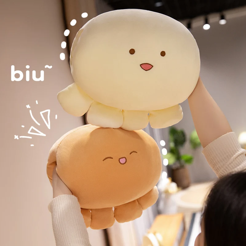 35 cm carino palla di polpo cuscino caldo per le mani stile anime peluche morbido peluche perfetto per i regali di Natale del Ringraziamento