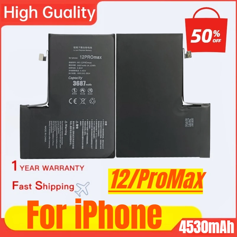 

Running Diagnosis Does Not Pop Up Window Standard Health Fast Charging Battery Suitable for IPhone12/ProMax Replaceable Battery