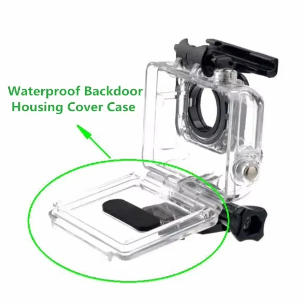 100% Original  Waterproof Backdoor Housing Cover Case For Gopro Hero 4 hero 3 3+ Camera Accessories Mount