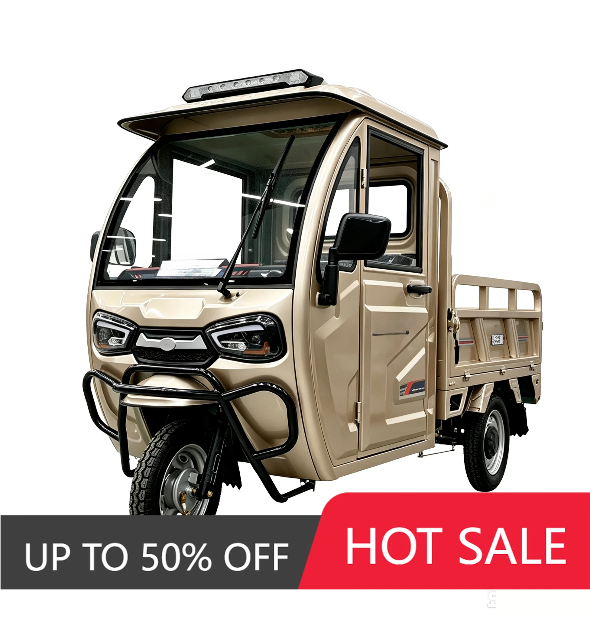 WWE Kaiyu stable supply capacity ≥ 400kg no-load electric tricycle (with cab) is suitable for remote areas