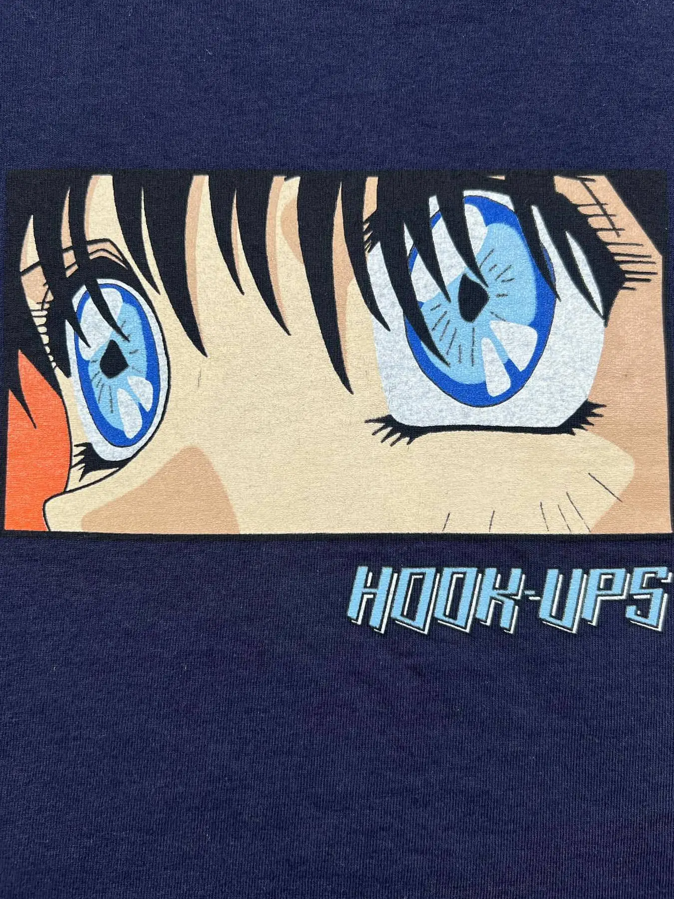Loose Short Sleeve T-Shirt Eye Pattern Student Campus Fashion Retro Subculture Trendy Cotton round Neck Men's Women's Top