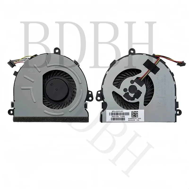 New Laptop CPU Cooling Fan Cooler For HP 15-DB 15-DX 15Q-DX 15T-DS TPN-C129 250 255 256/G7 TPN-C130 L20474-001