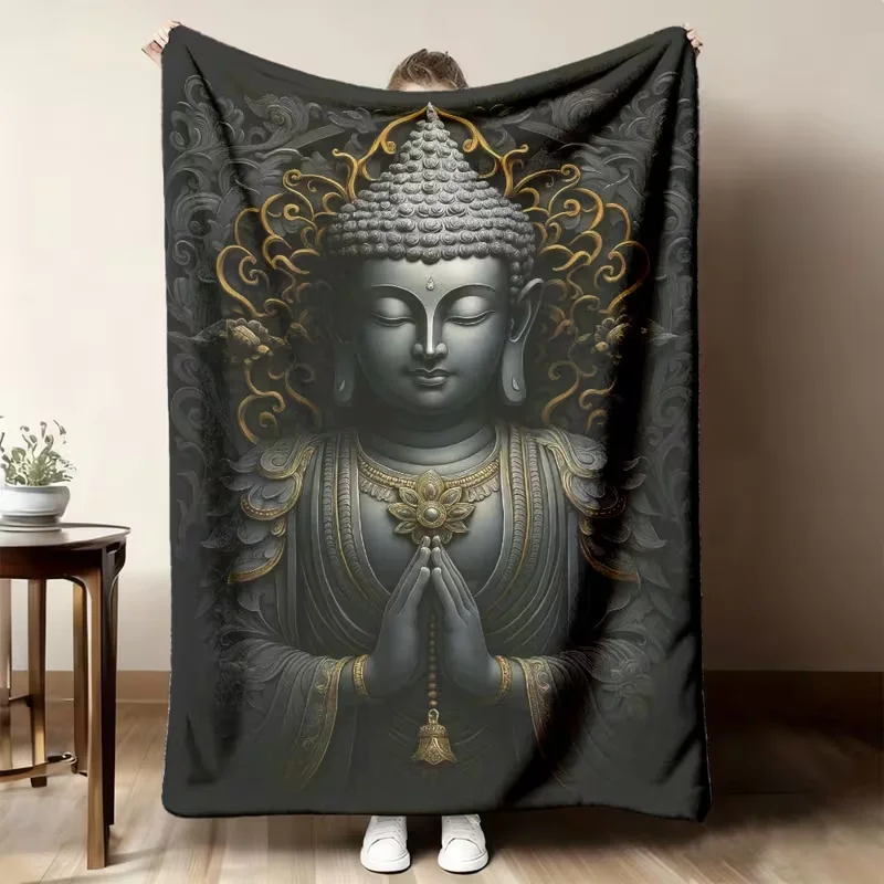 2026 New Arrivals 1pc Blanket - Soft Lightweight Flannel Throw with Floral Animal Motifs, Vintage Style All-Season Cozy Blanket