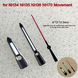 Black Red Watch Hands Weak Green Luminous 3Pins Watch Pointers for NH34 NH35 NH36 NH70 /NH38/4R/7S Movement