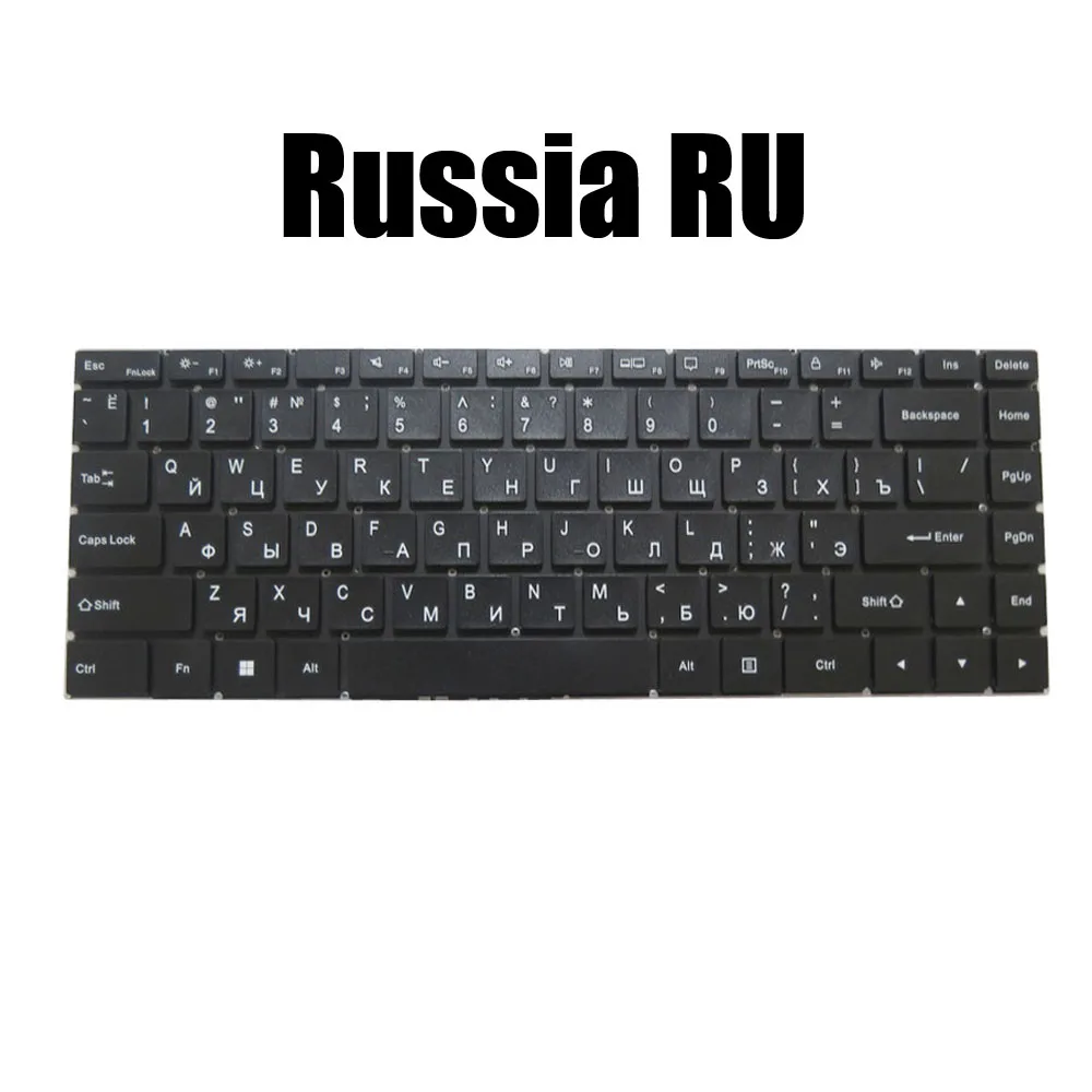 Laptop Russia RU Keyboard For TCL Book 14 Go B220G Black New