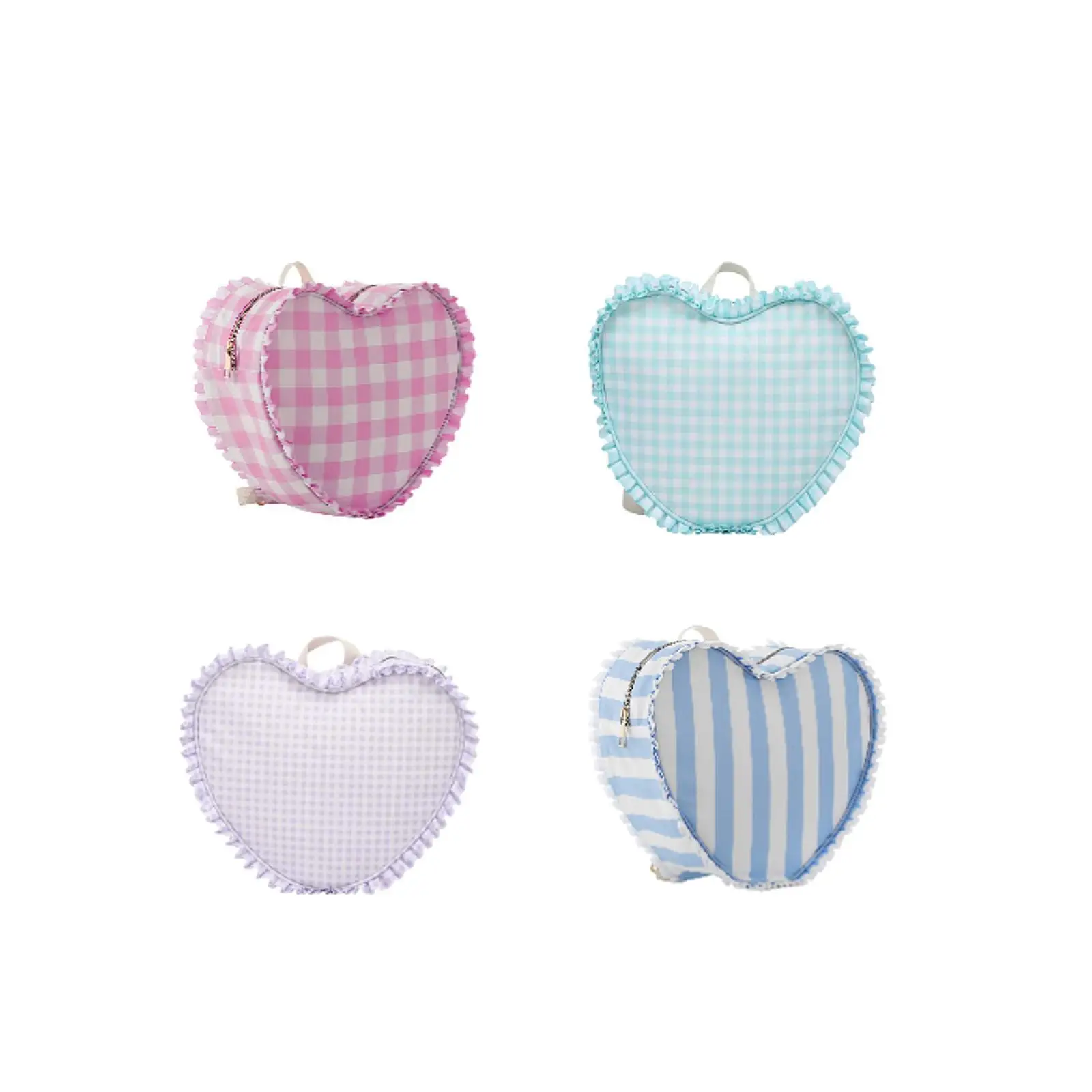 

Heart Shaped Makeup Bag with Handle Cosmetic Organizer for Her Women Girls