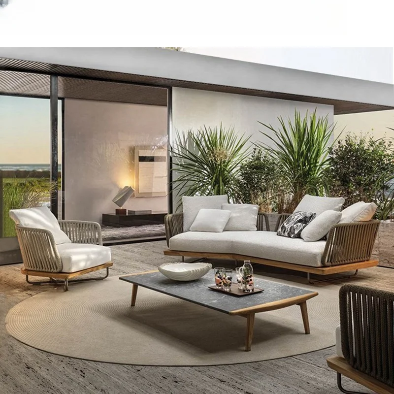 

Garden Furniture Patio Sofa Rattan Hotel Outdoor Furniture Garden Sofa Set Modern Outdoor Furniture Sofa Set