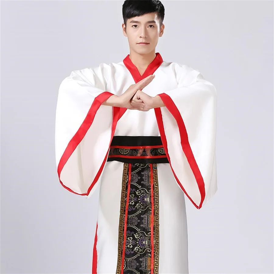 Fantasias hanfu masculinas da dinastia Tang Han, imperador de palco, estilo chinês, roupa tradicional chinesa, cosplay