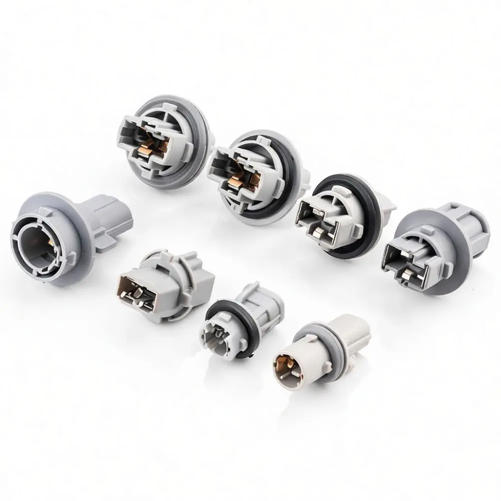 High Quality Car Bulb Holder Socket For Lighting System Replacement Stable Tinned Brass Terminal Electrical Connector