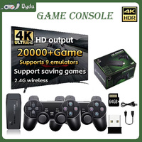 Retro video game console new M8 64GB built-in 20000 game handheld wireless controller children's game stick Christmas gift