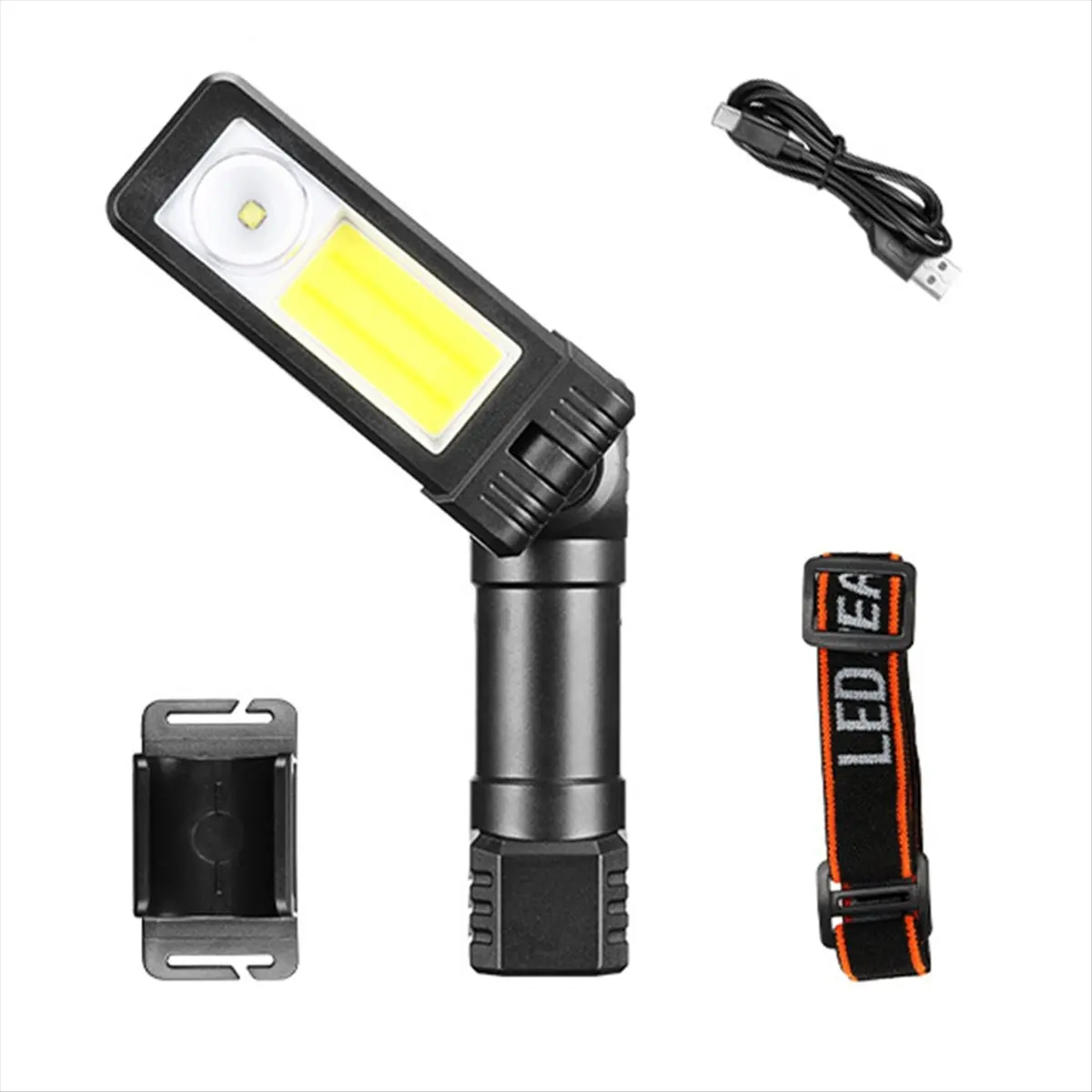 618 Mega Sale-Portable Work Light 6-Mode 360-Degree Led Charging Head-Mounted/Magnet Base Foldable Inspection Light for Car Repa