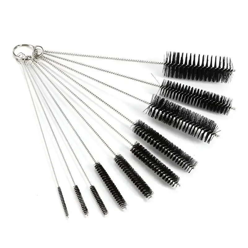 10PCS/Set Metal Cleaning Brush for Glass Tube Pipe Hookah Smoking Cachimba Pipas Fumar Feeding Bottle Brush