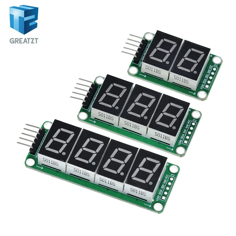 GREATZT Static Drive 2 3 4 Segment Digital Tube LED Display Module 2 Digital 74HC595 Tube For Arduino