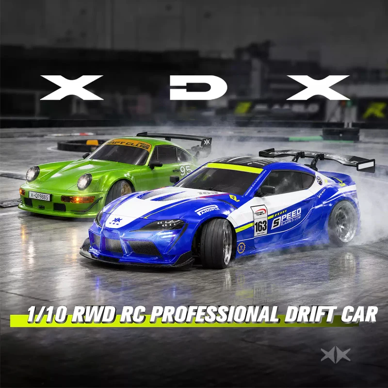 LL L 1:10 XDX A90 964 RC Drift Racing Car Full‑Proportional Brushless Rear-Drive With Simulated Roll Cage Hobby Vehicle For Adul