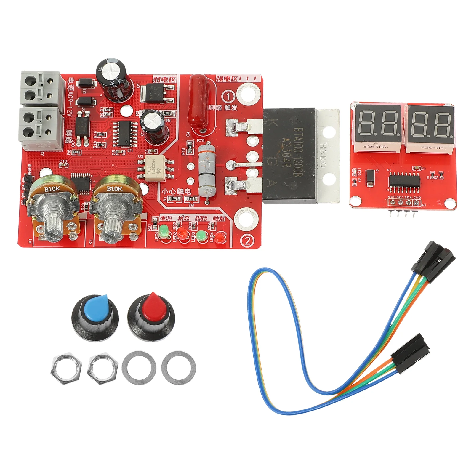 DIY Spot Welder Controller Time Current Single Chip Microcomputer Board Adjustable Welding
