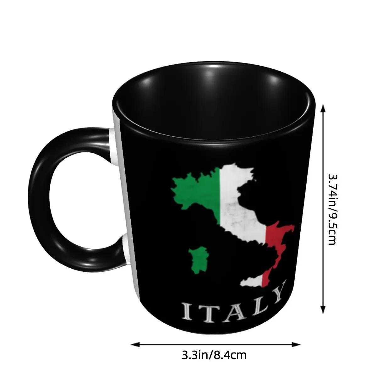 Map Of Italy Coffee Mugs DIY Customized Ceramic Tea Milk Mug