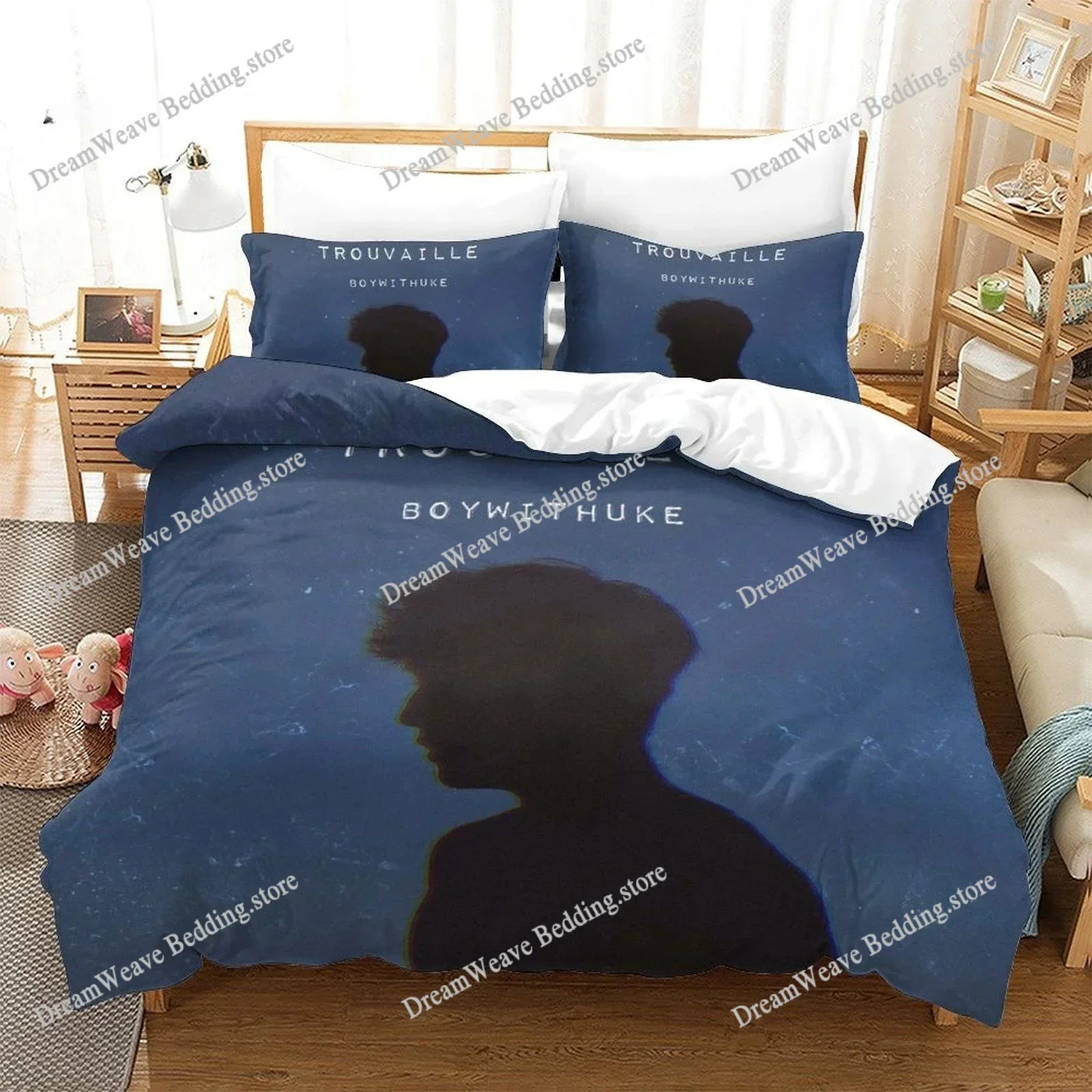 

Новый комплект постельного белья Boywithuke TOXIC IDGAF Understand: односпальный, двуспальный, королевский размер, для взрослых и детей, 3D аниме-простыни для спальни 7