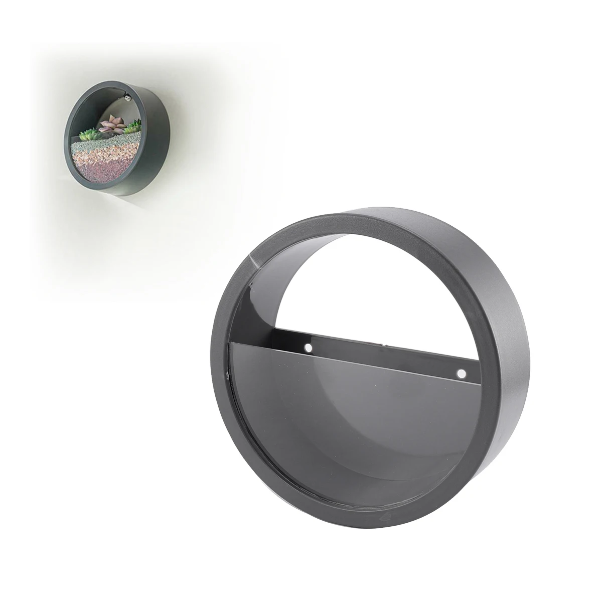 

Wall Hanging Flower Pot Transparent Glass Decorative Planter Cute Shaped Boho Style Garden Ornament Functional